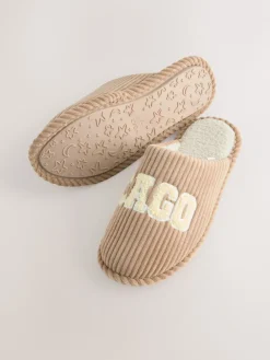 Next Cord Slogan Mule Slippers Camel Chicago Online