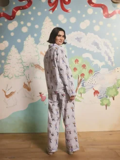 Cath Kidston Blue Lilah and Lewis Button Through Pyjamas Sale