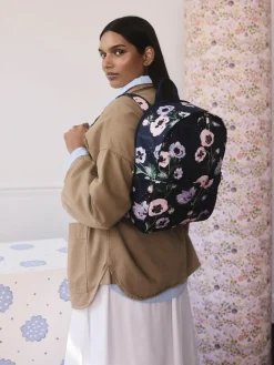 Cath Kidston Navy Peony Deck Compact Backpack Clearance