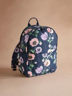 Cath Kidston Navy Peony Deck Compact Backpack Clearance