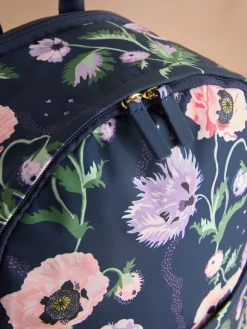Cath Kidston Navy Peony Deck Compact Backpack Clearance
