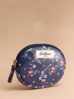 Cath Kidston Navy Star Sprig Round Pocket Purse Sale