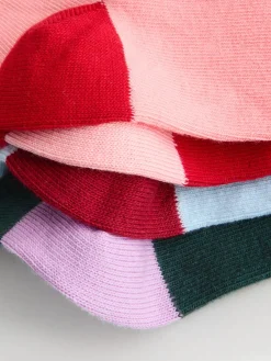 Cath Kidston Pink Bow Cotton Socks 4 Pack Discount