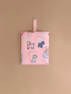 Cath Kidston Mini Foldaway Shopper Bag Pink Teddy Dog Clearance