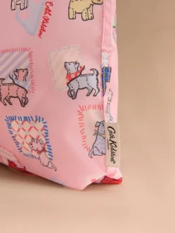Cath Kidston Mini Foldaway Shopper Bag Pink Teddy Dog Clearance