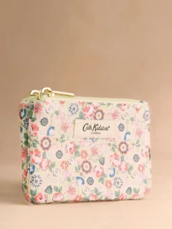 Cath Kidston Yellow Ditsy Double Zipped Purse Clearance