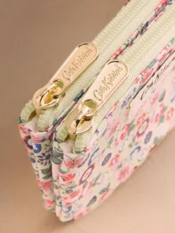 Cath Kidston Yellow Ditsy Double Zipped Purse Clearance