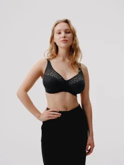 Chantelle Norah Soft Feel Underwired Bra Black Outlet