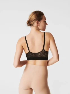 Chantelle Soft Stretch Seamless One Size High Waisted Mid Thigh Shorts Nude New