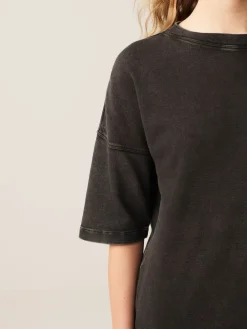 Next Charcoal Grey Relaxed Fit Heavyweight Longline T-Shirt