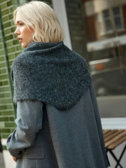 Next Triangle Scarf Charcoal Grey Sale