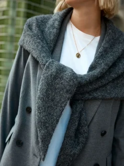 Next Triangle Scarf Charcoal Grey Sale