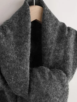 Next Triangle Scarf Charcoal Grey Sale