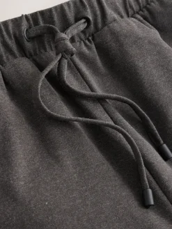 Next Wide Leg Jersey Joggers Charcoal Grey Sale