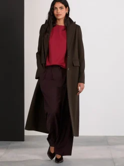 Next Cherry Red Long Sleeve Heavyweight Crew Neck T-Shirt Outlet