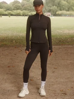 Next Chocolate Brown Active Balance Wrap Front Leggings Online