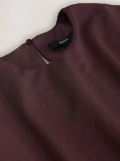 Next Chocolate Brown Cape Maxi Dress Clearance