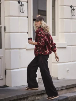 Next Cord Wide Leg Trousers Chocolate Brown Hot