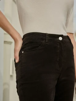 Next Corduroy Skinny Trousers Chocolate Brown New