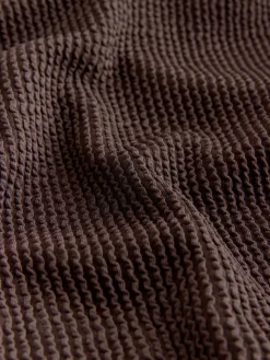 Next Chocolate Brown Crinkle Tummy Control DD+ Wired Swimsuit Sale