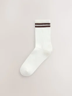 Next Chocolate Brown Cushion Sole Ribbed Sport Ankle Socks With Arch Support 3 Pack Online