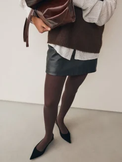 Next 3D 60 Denier Maternity Tights Chocolate Brown