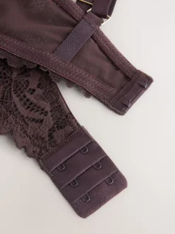 Next Chocolate Brown DD+ Non Pad Plunge Lace Ultimate Comfort Bra Best