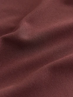 Next Draped Midi Ruched Dress Chocolate Brown Online