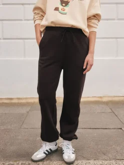 Next Essential Cuffed Jersey Joggers Chocolate Brown Outlet