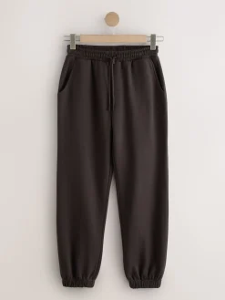 Next Essential Cuffed Jersey Joggers Chocolate Brown Outlet