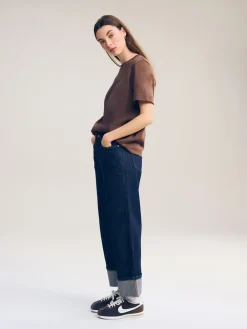 Next Chocolate Brown Heavyweight Short Sleeve Crew Neck T-Shirt Discount