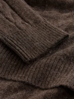 Next Maternity Knitted Nursing Dress Chocolate Brown Best