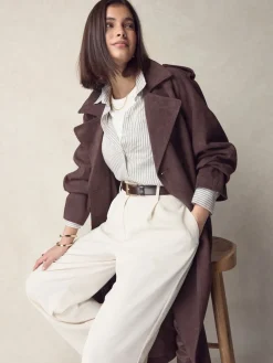 Next N. Premium Made In Italy Leather Belt Chocolate Brown Online