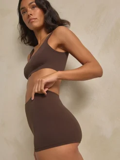 Next N.Premium Super Soft Seamless Shorts Chocolate Brown Discount