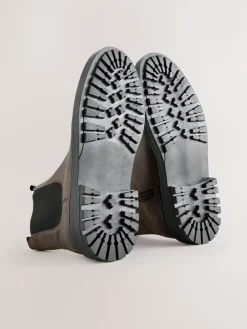 Next Forever Comfort® Round Toe Chelsea Boots Chocolate Brown Oiled Leather Best