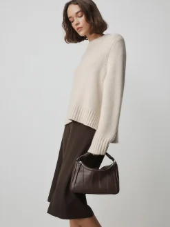 Next Panel Cross-Body Bag Chocolate Brown Discount