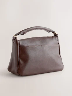 Next Panel Cross-Body Bag Chocolate Brown Discount