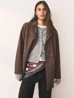 Next Chocolate Brown Polka Dot Satin Square Scarf Clearance