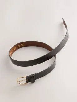Next Chocolate Brown Regular Leather Belt Clearance