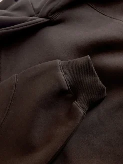 Next Relaxed Fit Heavyweight Regular Length Hoodie Chocolate Brown