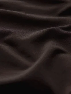 Next Scarf Neck Long Sleeve Blouse Chocolate Brown Sale