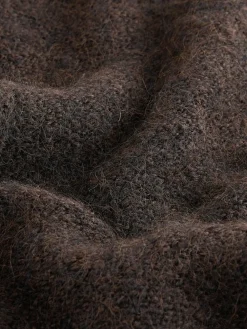 Next Scoop Neck Jumper With Wool Chocolate Brown Hot