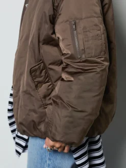 Next Chocolate Brown Shower Resistant Bomber Jacket Clearance