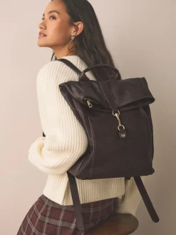Next Slouchy Backpack Chocolate Brown Best