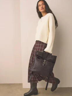 Next Slouchy Backpack Chocolate Brown Best