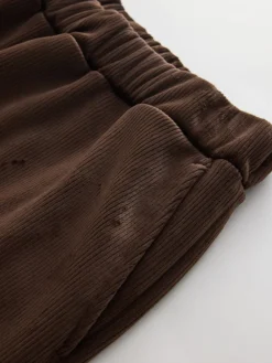 Next Soft Feel Cord Wide Leg Trousers Chocolate Brown Online