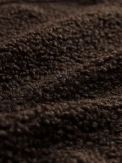 Next Soft Teddy Borg Longsleeve Hoodie Chocolate Brown Outlet