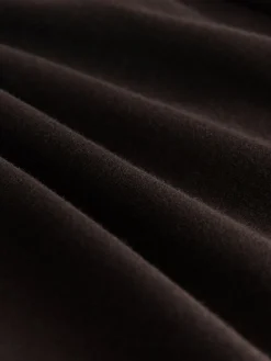 Next Soft Touch Rib Ruched Flare Leggings Chocolate Brown Hot