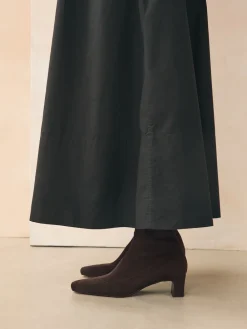 Next Standard/Wide Fit Forever Comfort® Chisel Toe Knee Sock Boots Chocolate Brown New