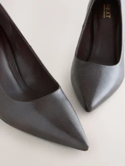 Next Standard/Wide Fit Forever Comfort® Point Toe Court Heels Chocolate Brown Discount